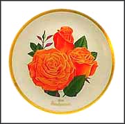 Sundowner Rose Collector Plate by Luther Bookout MAIN