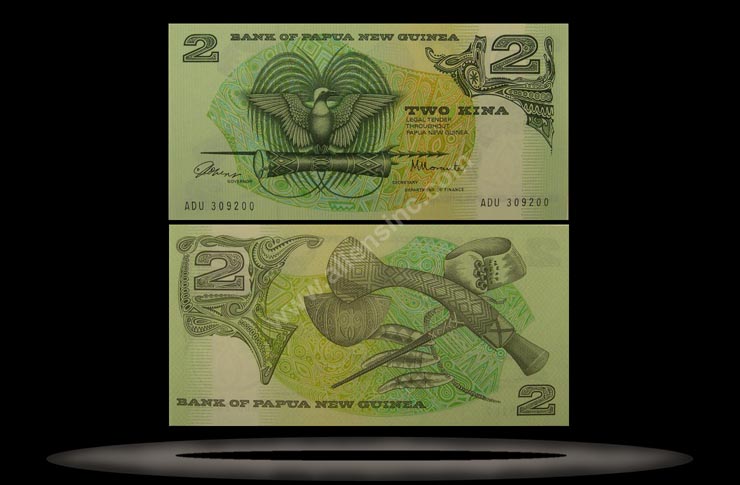 Papua New Guinea Banknote, 2 Kina, ND (1981), P#5a MAIN