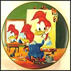 Woody's Triple Self Portrait Collector Plate by Walter Lantz MAIN