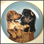 Puppy Pals Collector Plate by Robert Pearcy MAIN