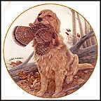 Dusty - Golden Retriever Collector Plate by John A. Ruthven MAIN