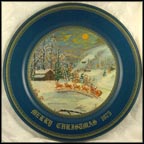 Arrival of Santa Claus Collector Plate by Queen D Franklin MAIN