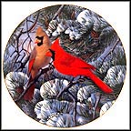 Fire In The Snow - Cardinals Collector Plate by Derk Hansen MAIN