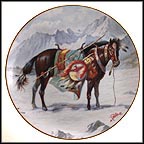 Gentle Warrior - Nez Perce War Pony Collector Plate by Gregory Perillo MAIN