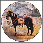 Proud Companion - Blackfoot War Pony Collector Plate by Gregory Perillo MAIN