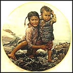 Brother And Sister Collector Plate by Kee Fung Ng MAIN