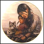 Girl With Little Sister Collector Plate by Kee Fung Ng MAIN