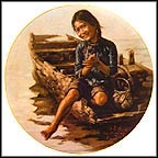 Sampan Girl Collector Plate by Kee Fung Ng MAIN