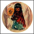 Sunflower Maiden Collector Plate by Ted DeGrazia MAIN