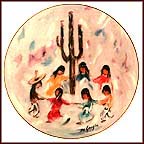 Saguaro Dance Collector Plate by Ted DeGrazia MAIN