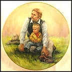 Papa's Boy Collector Plate by Vel Miller MAIN