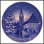 Zeil On The River Main Collector Plate by Hans Mueller MAIN