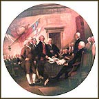 Signing The Declaration Of Independence Collector Plate by John Trumbull MAIN