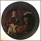 Self Portrait With Saskia Collector Plate by Rembrandt MAIN