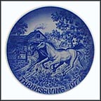 Horses Collector Plate by Hans Mueller MAIN