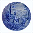 Doe And Her Fawn Collector Plate MAIN