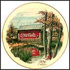 Coca-Cola Barn - artist signed Collector Plate by Ray Day MAIN