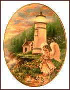 A Little Love Lights The Heart Collector Plate by Dona Gelsinger MAIN