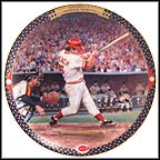 Johnny Bench: The Final Home Run Collector Plate by Cliff Spohn MAIN