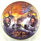 The Monitor and The Merrimac Collector Plate by James Griffin MAIN