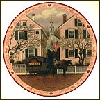 A Farewell Kiss For Mrs. Jacob Amherst Dove Collector Plate by Charles Wysocki MAIN