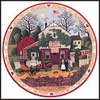 Small Talk At Birdie's Perch Collector Plate by Charles Wysocki MAIN