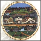 April - Yankee Wink Hollow Collector Plate by Charles Wysocki MAIN