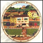 August - Amish Neighbors Collector Plate by Charles Wysocki MAIN