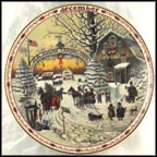 December - Christmas Greetings Collector Plate by Charles Wysocki MAIN
