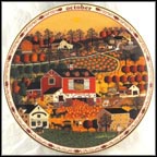 October - Butternut Farms Collector Plate by Charles Wysocki MAIN