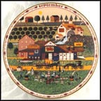 September - Apple Butter Makers Collector Plate by Charles Wysocki MAIN