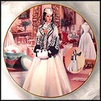 The Black And White Bengaline Dress Collector Plate by Douglas C. Klauba MAIN