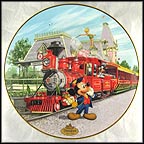 Disneyland Railroad Collector Plate by Disney Studio Artists MAIN