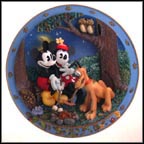 Autumn Campfires Warm The Heart Collector Plate by Disney Studio Artists MAIN