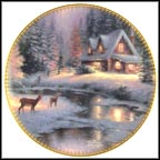 Deer Creek Cottage Collector Plate by Thomas Kinkade MAIN