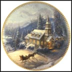 Sunday Evening Sleigh Ride Collector Plate by Thomas Kinkade MAIN