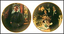 Frankly My Dear / Strolling In Atlanta - set of 2 Collector Plate by Howard Rogers MAIN