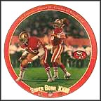 Joe Montana: King of Comebacks Collector Plate by Rick Brown MAIN
