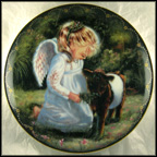 An Angel's Caring Collector Plate by Donna Brooks MAIN
