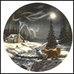 The Hunter Growls As The Spirits Prowl Collector Plate by D. L. "Rusty" Rust MAIN