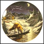 In Moonglow One Drinks, While His Spirit Guides Slink Collector Plate by D. L. "Rusty" Rust MAIN