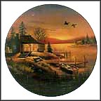 Sunset Cabin Collector Plate by D. L. "Rusty" Rust MAIN
