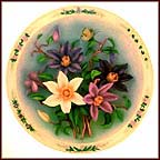 Clematis Garden Collector Plate by Lena Liu MAIN