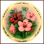 Hibiscus Garden Collector Plate by Lena Liu MAIN