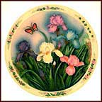 Iris Garden Collector Plate by Lena Liu MAIN