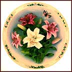 Lily Garden Collector Plate by Lena Liu MAIN