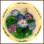 Morning Glory Garden Collector Plate by Lena Liu MAIN