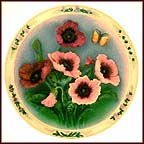 Poppy Garden Collector Plate by Lena Liu MAIN