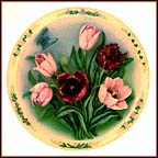 Tulip Garden Collector Plate by Lena Liu MAIN