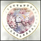 Bright Is The Light Of Love Collector Plate by Lena Liu MAIN